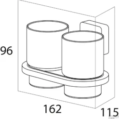 Bekerhouder Dubbel Tiger Impuls RVS -Goedkope Stijl Baden Winkel bekerhouder dubbel tiger impuls rvs4008913852415 2 copy