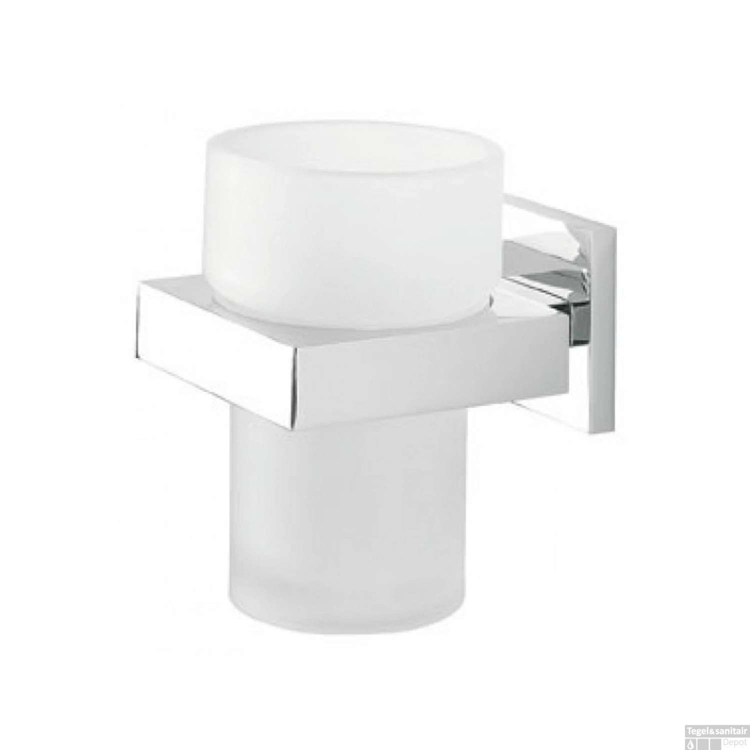 Bekerhouder Tiger Items Enkel Mat Glas RVS 3 Bekerhouder Tiger Items Enkel Mat Glas RVS