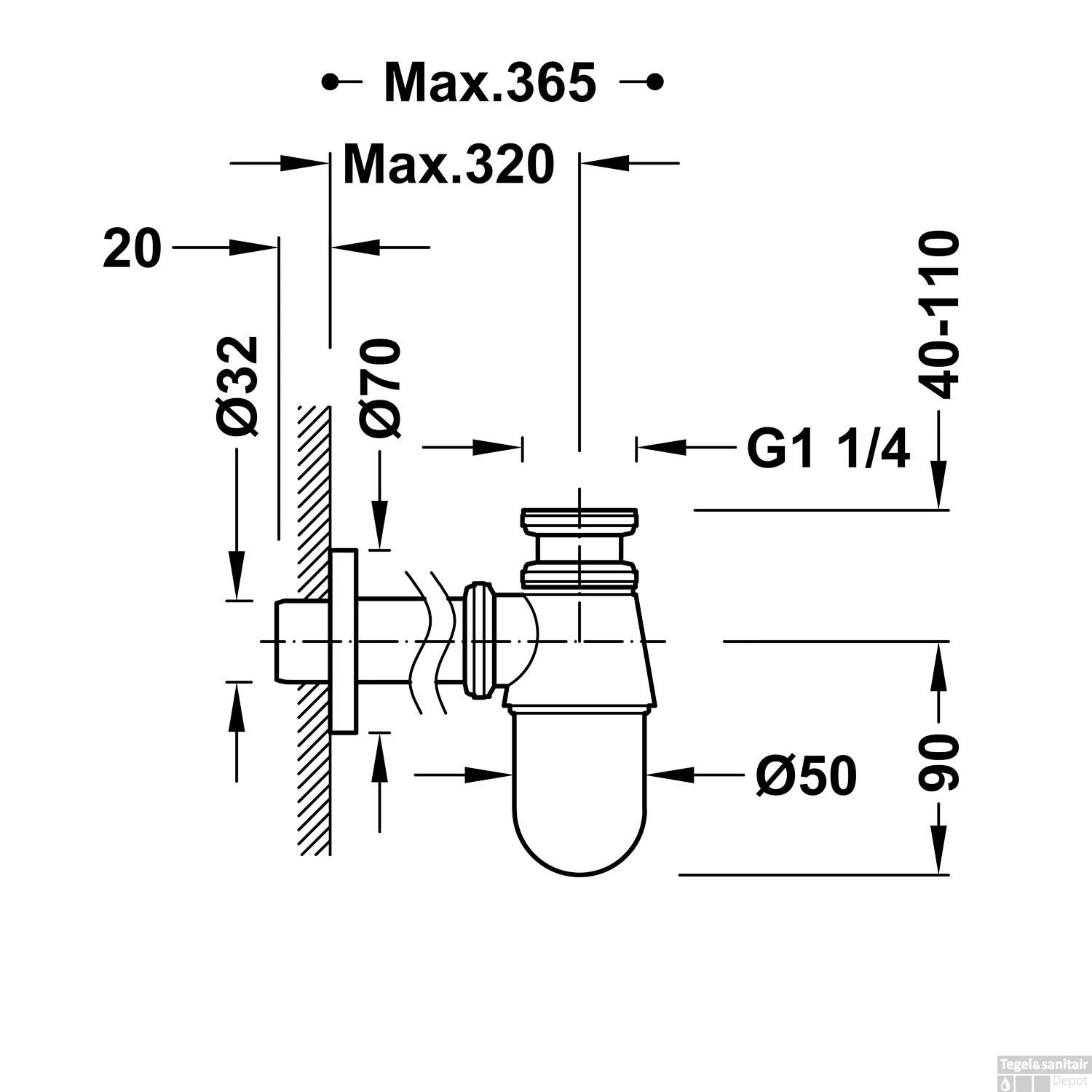 Bekersifon Tres Complementos RVS 4 Bekersifon Tres Complementos RVS - Afbeelding 2