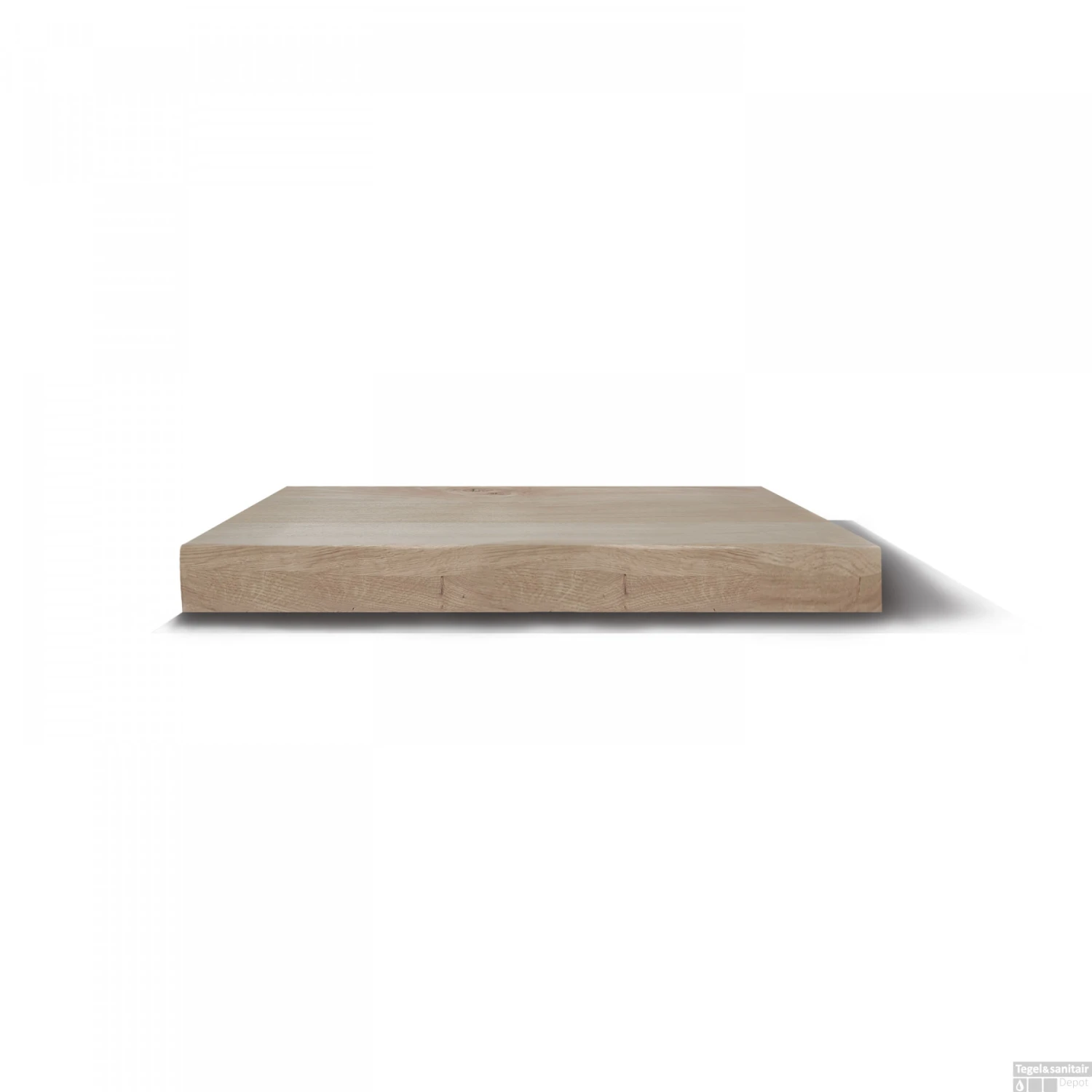 Bovenblad BWS Eiken Massief Hout Recht 120 Cm Olie Wit