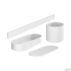 Bundelset Badkamer HansGrohe WallStoris Mat Wit