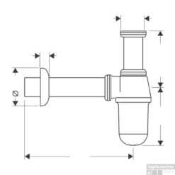 BWS Bekersifon Chroom Rond Inclusief Muurbuis En Rozet 5/4 X 32mm -Goedkope Stijl Baden Winkel bws bekersifon chroom rond inclusief muurbuis en rozet 5 4 x 32mm 5
