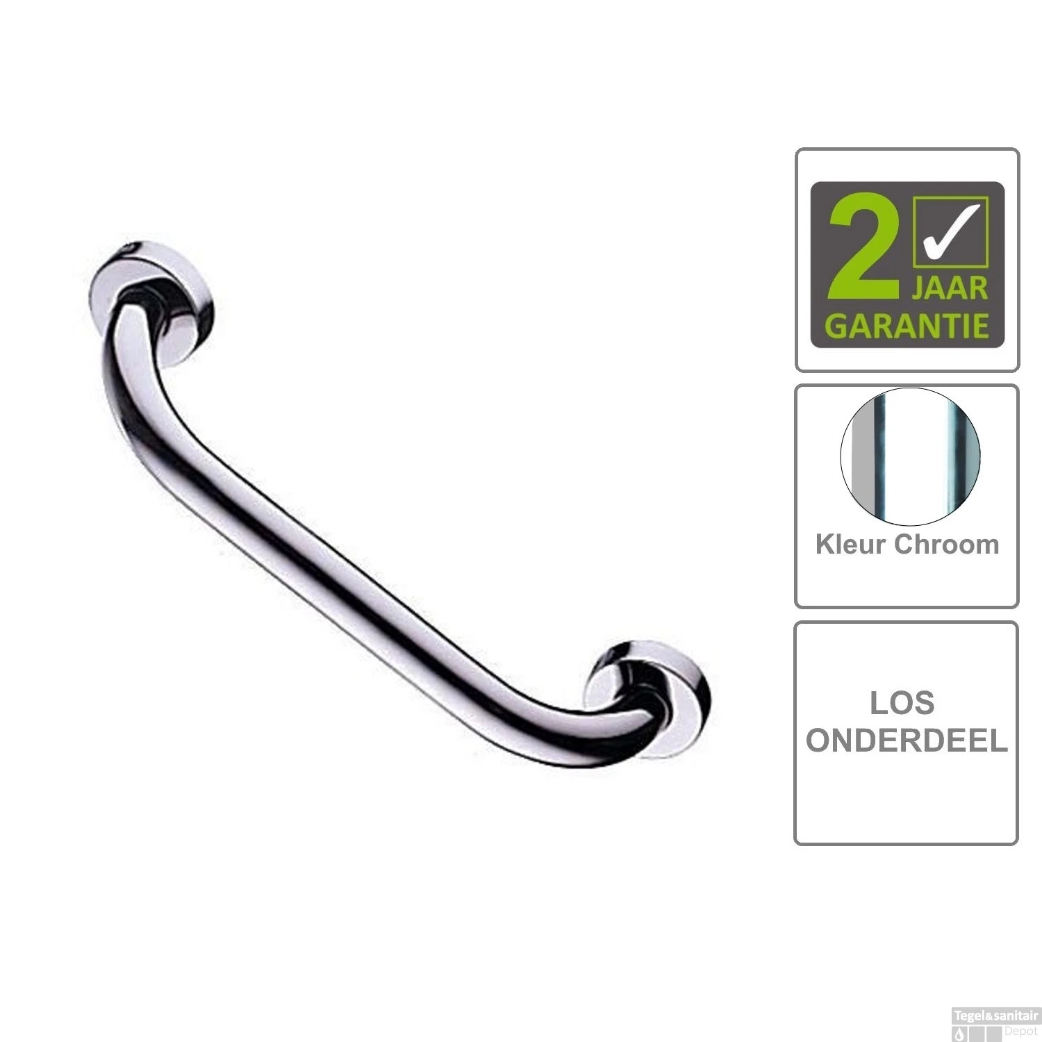 BWS Badgreep Domo Rechte Chroom 3 BWS Badgreep Domo Rechte Chroom