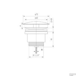 BWS Waste 5/4 Laag Vaste Waste Chroom -Goedkope Stijl Baden Winkel bws clickwaste laag vaste waste chroom tech