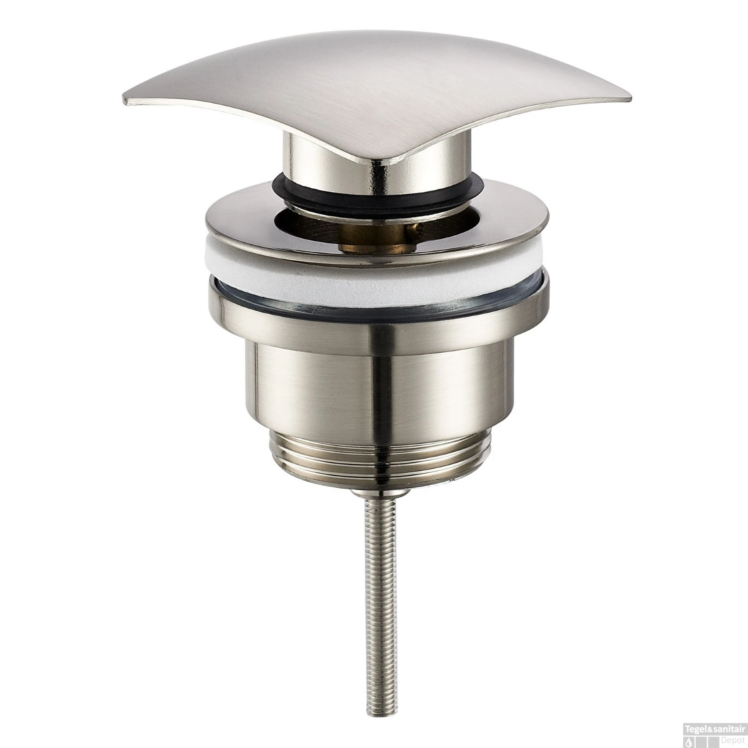 BWS Clickwaste Vierkant 5/4 RVS Look 4 BWS Clickwaste Vierkant 5/4 RVS Look - Afbeelding 2