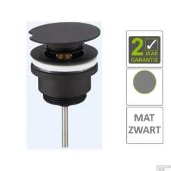 BWS Draaiwaste Luxe 5/4 Laag Mat Zwart