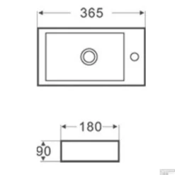 BWS Fontein Rino Mini Rechts 36x18x9 Cm Mat Zwart -Goedkope Stijl Baden Winkel bws fontein rino mini rechts 36x18x9 cm mat zwart tech