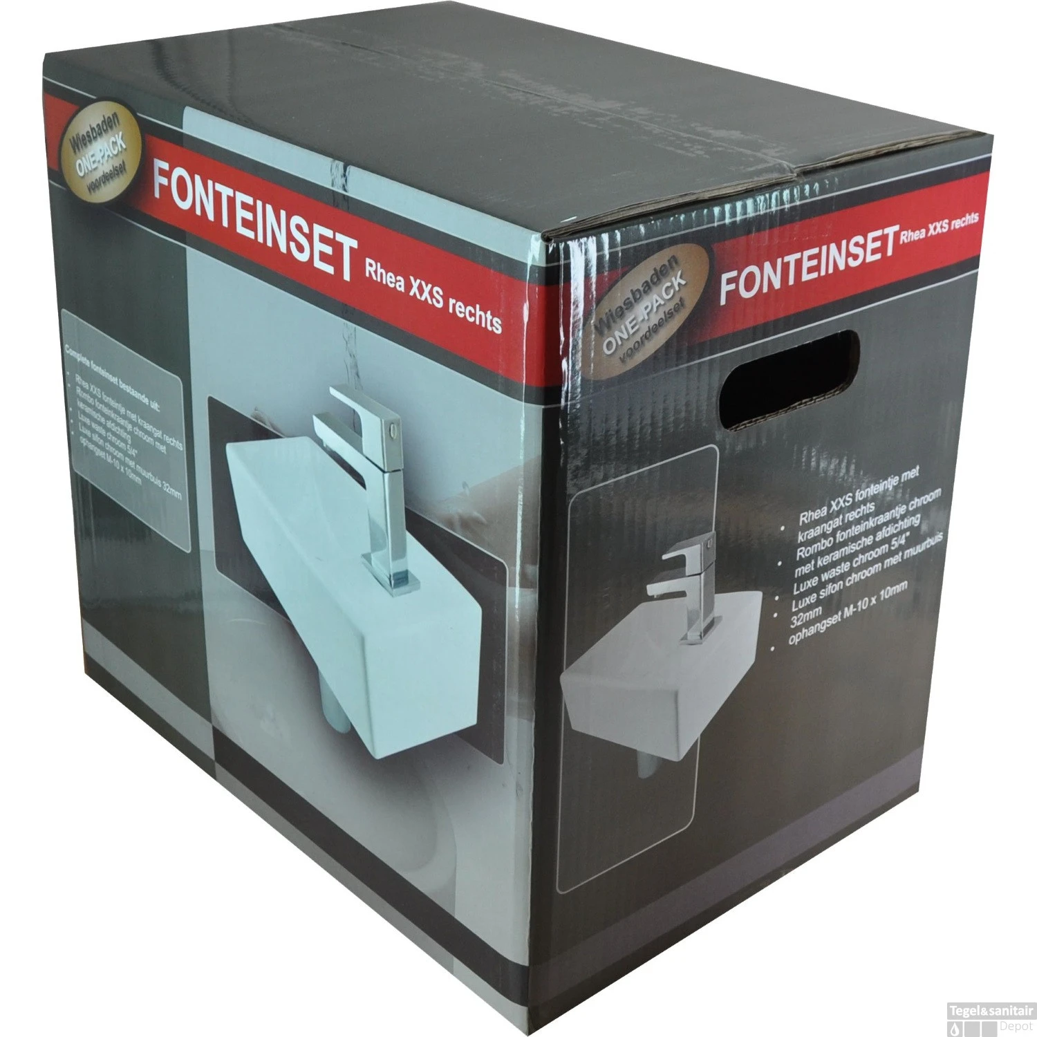 BWS Fonteinkraan One Pack Blong XXS Rechts Wit 4 BWS Fonteinkraan One Pack Blong XXS Rechts Wit - Afbeelding 2