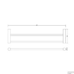 BWS Handdoekrek Mia Dubbel 60cm Mat Zwart 7 BWS Handdoekrek Mia Dubbel 60cm Mat Zwart -Goedkope Stijl Baden Winkel bws handdoekrek mia dubbel 60cm mat zwart tech