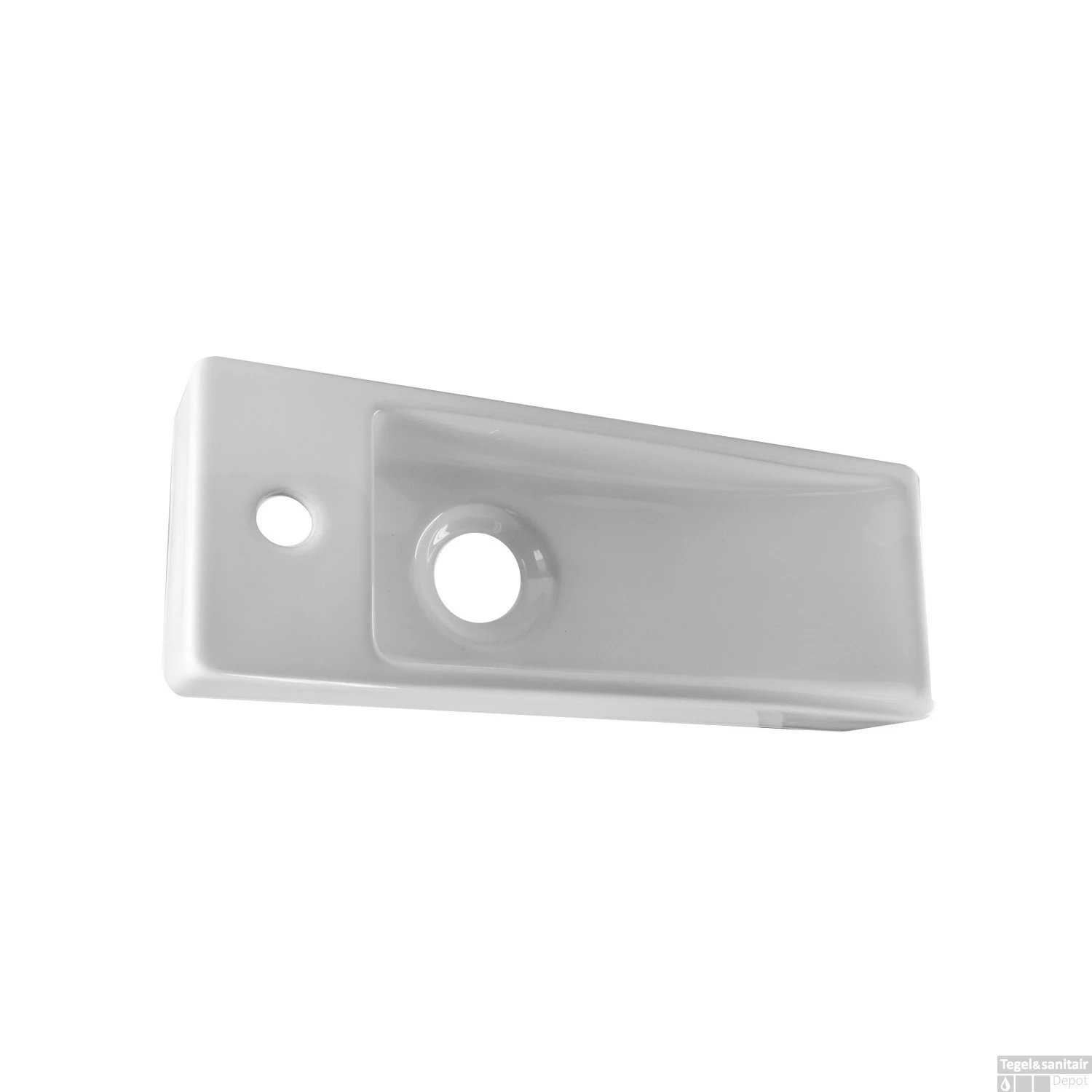 BWS Keramische Fontein Mini 38x14.5x8 Cm (Kraangat Links) 4 BWS Keramische Fontein Mini 38x14.5x8 Cm (Kraangat Links) - Afbeelding 2