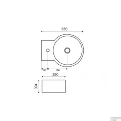 BWS Keramische Fontein Wit 35x28 Cm -Goedkope Stijl Baden Winkel bws keramische fontein wit 35x28cm tech1