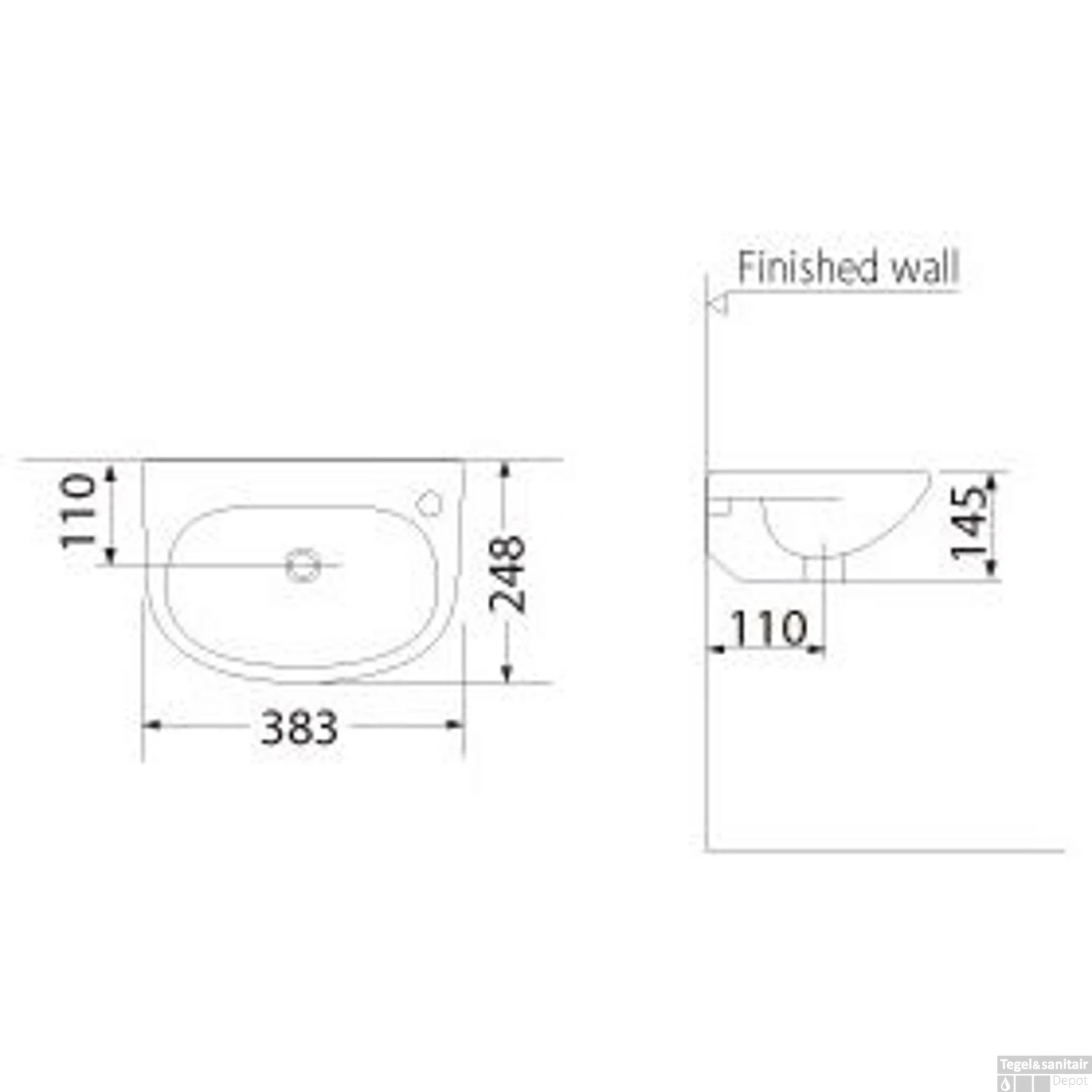 BWS Keramische Fontein Wit 38x25 Cm 5 BWS Keramische Fontein Wit 38x25 Cm - Afbeelding 3