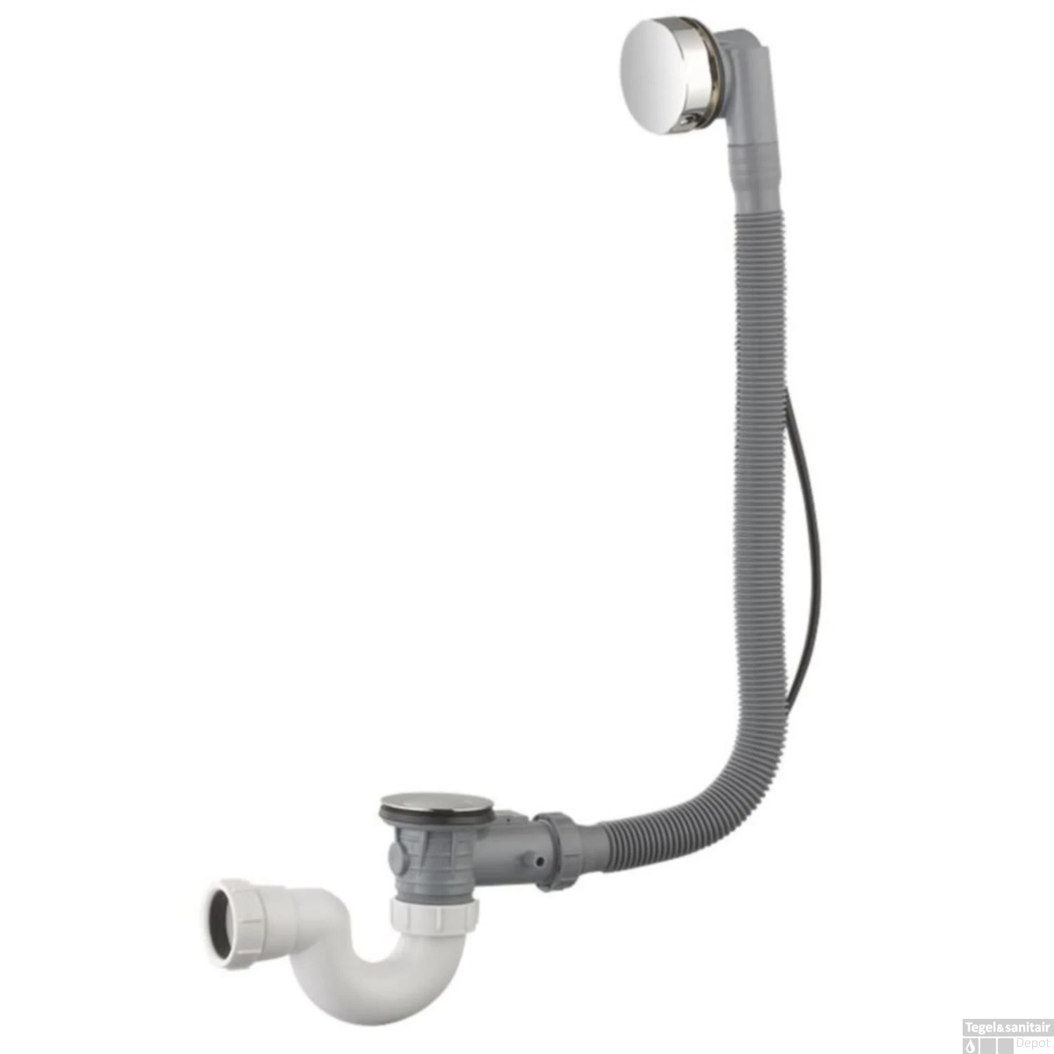 BWS Luxe Badplug Overloopcombinatie Met Waste Chroom 3 BWS Luxe Badplug Overloopcombinatie Met Waste Chroom