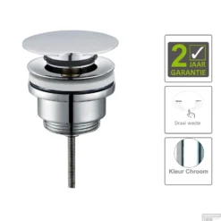 BWS Luxe Draaiwaste 5/4 Laag Model Chroom