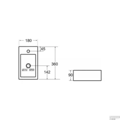 BWS Mini Fontein Keramisch Blong Links 36x18x9 Cm Wit -Goedkope Stijl Baden Winkel bws mini fontein keramisch ronaldo links 36x180x90 cm wit tech