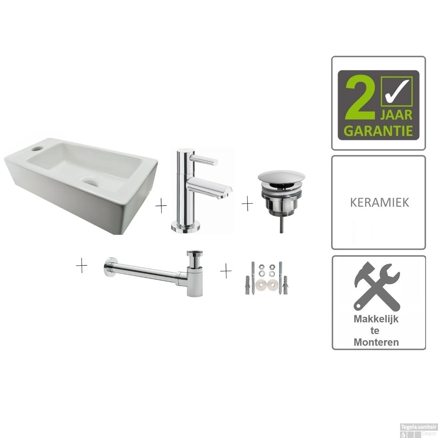 BWS One Pack Mini-Blong Links Compleet Wit 3 BWS One Pack Mini-Blong Links Compleet Wit