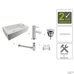 BWS One Pack Mini-Blong Rechts Compleet Wit