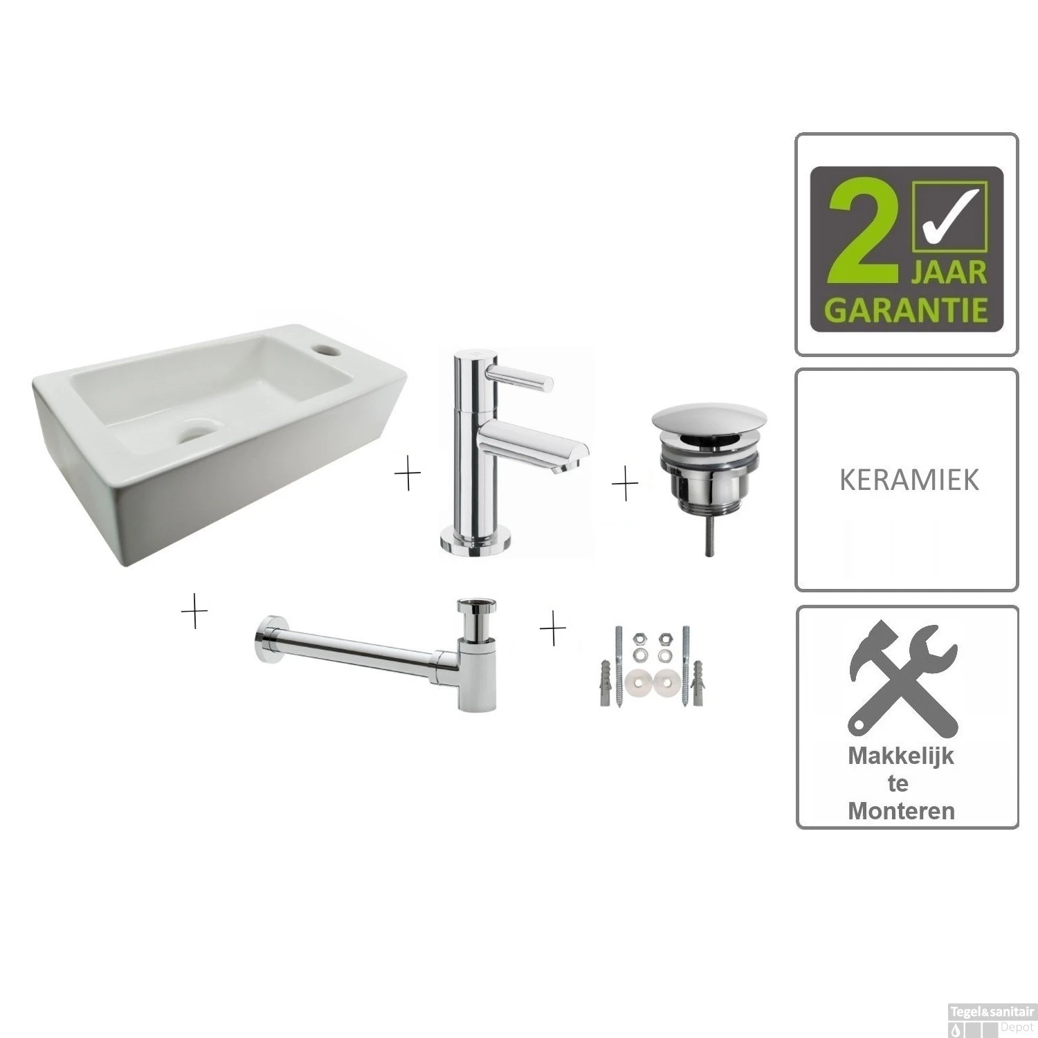 BWS One Pack Mini-Blong Rechts Compleet Wit 3 BWS One Pack Mini-Blong Rechts Compleet Wit