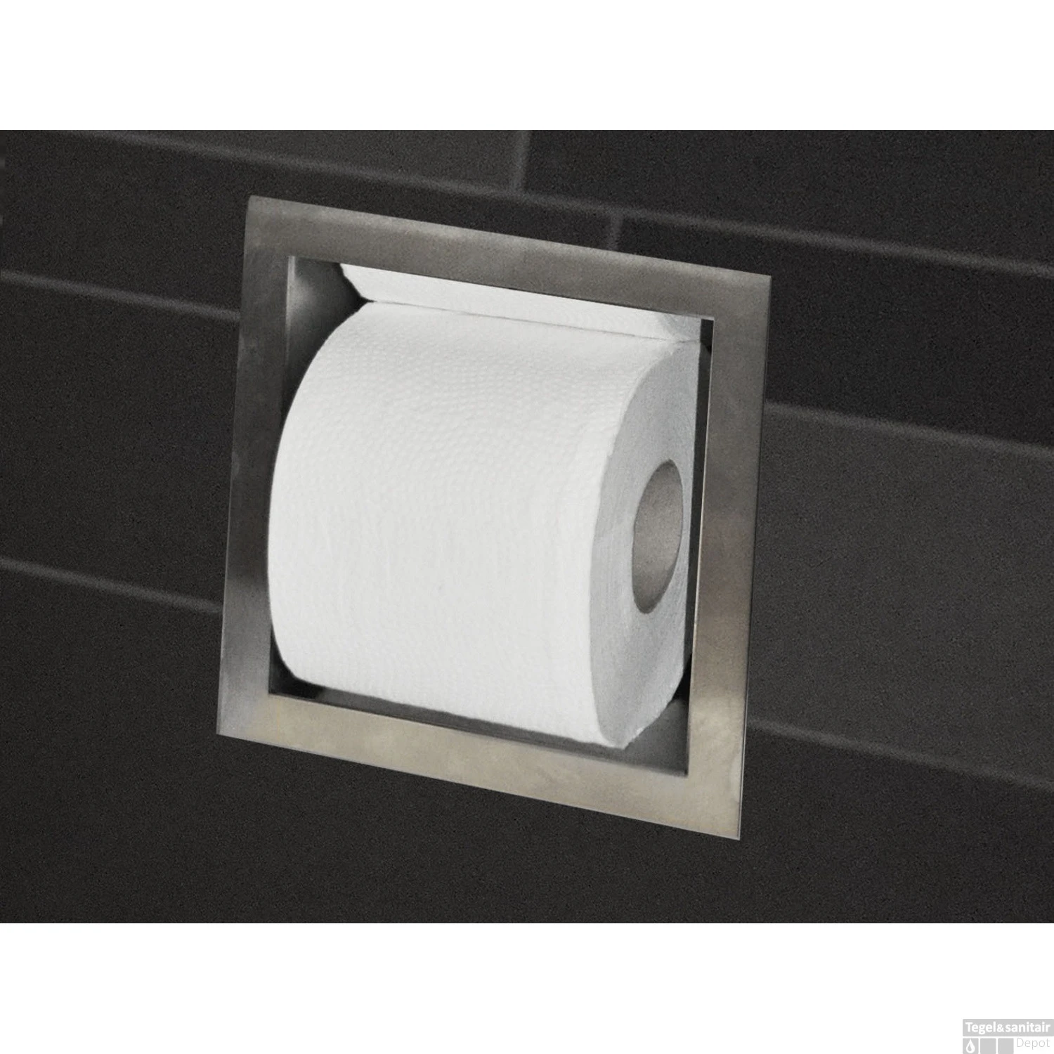 BWS Reserve-Toiletrolhouder Inbouw RVS 4 BWS Reserve-Toiletrolhouder Inbouw RVS - Afbeelding 2