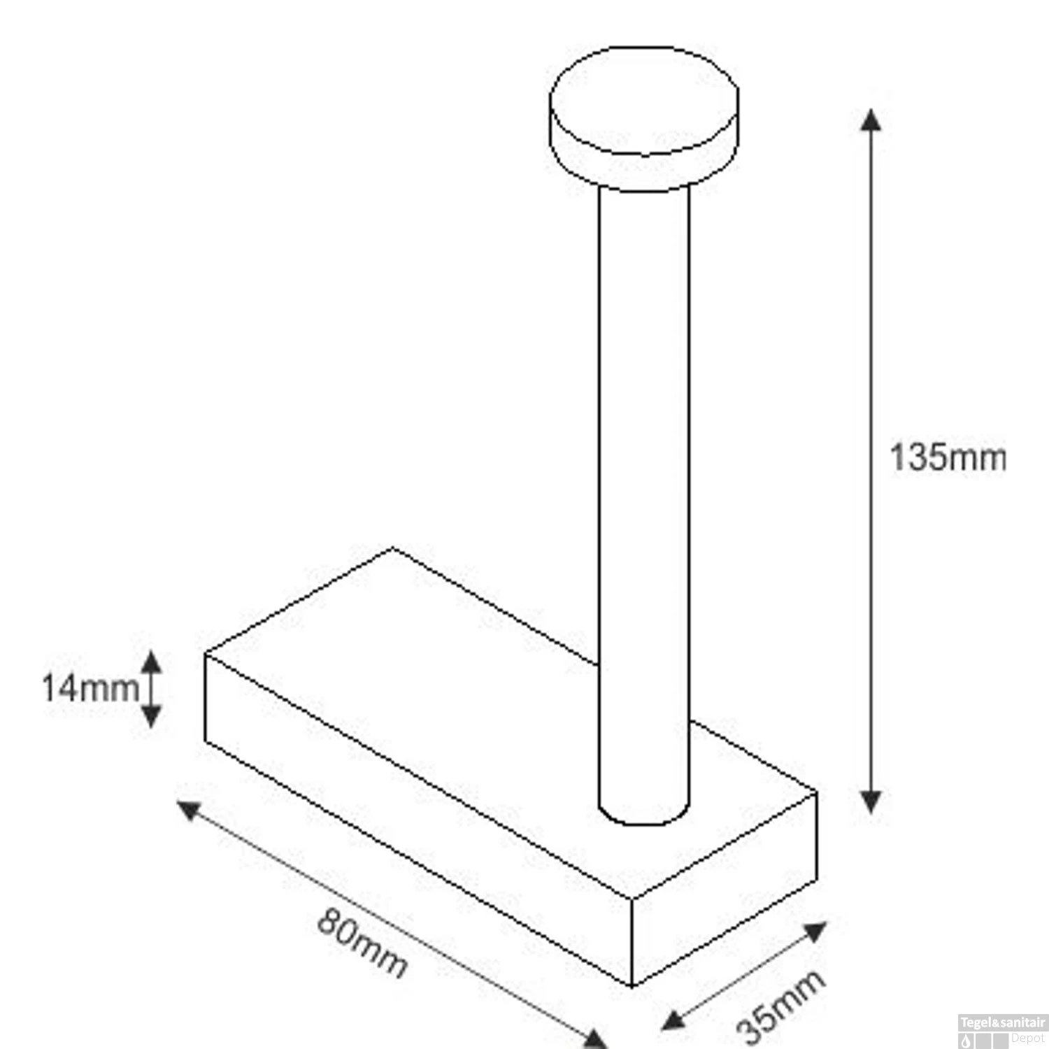 BWS Reserverolhouder Eris Chroom 5 BWS Reserverolhouder Eris Chroom - Afbeelding 3