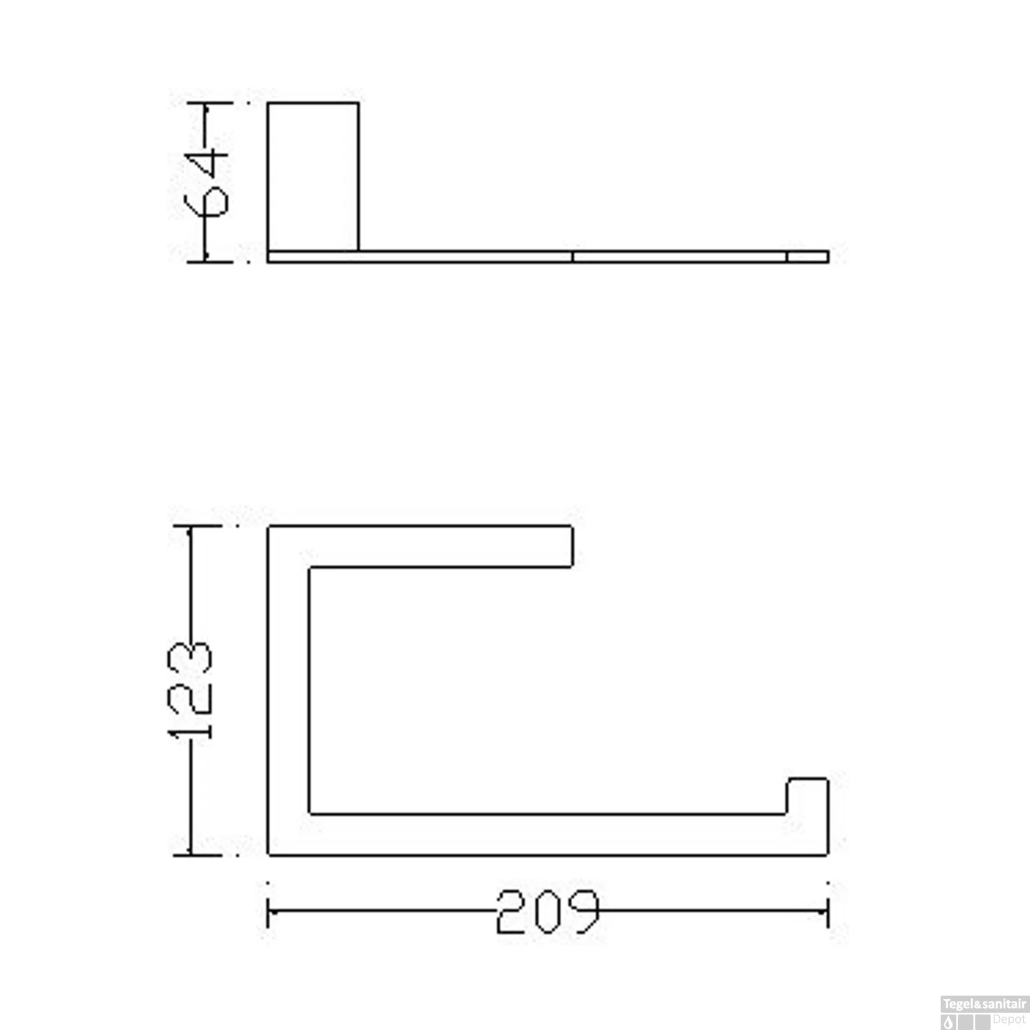 Eris Reserverolhouder / Handdoekring Chroom 5 Eris Reserverolhouder / Handdoekring Chroom - Afbeelding 3