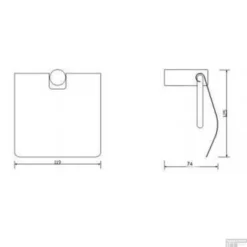 BWS Toiletrolhouder Mia Met Klep Mat Zwart -Goedkope Stijl Baden Winkel bws toiletrolhouder mia met klep mat zwart tech