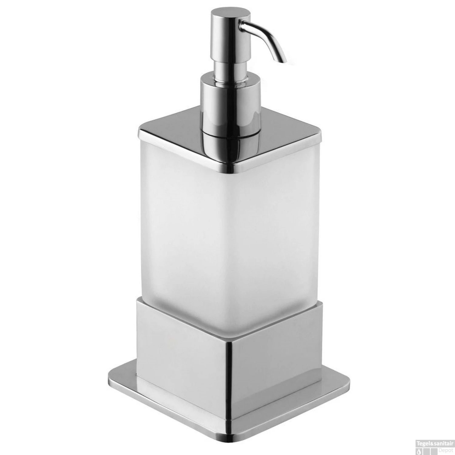 Eris Vrijstaande Zeepdispenser Chroom 4 Eris Vrijstaande Zeepdispenser Chroom - Afbeelding 2