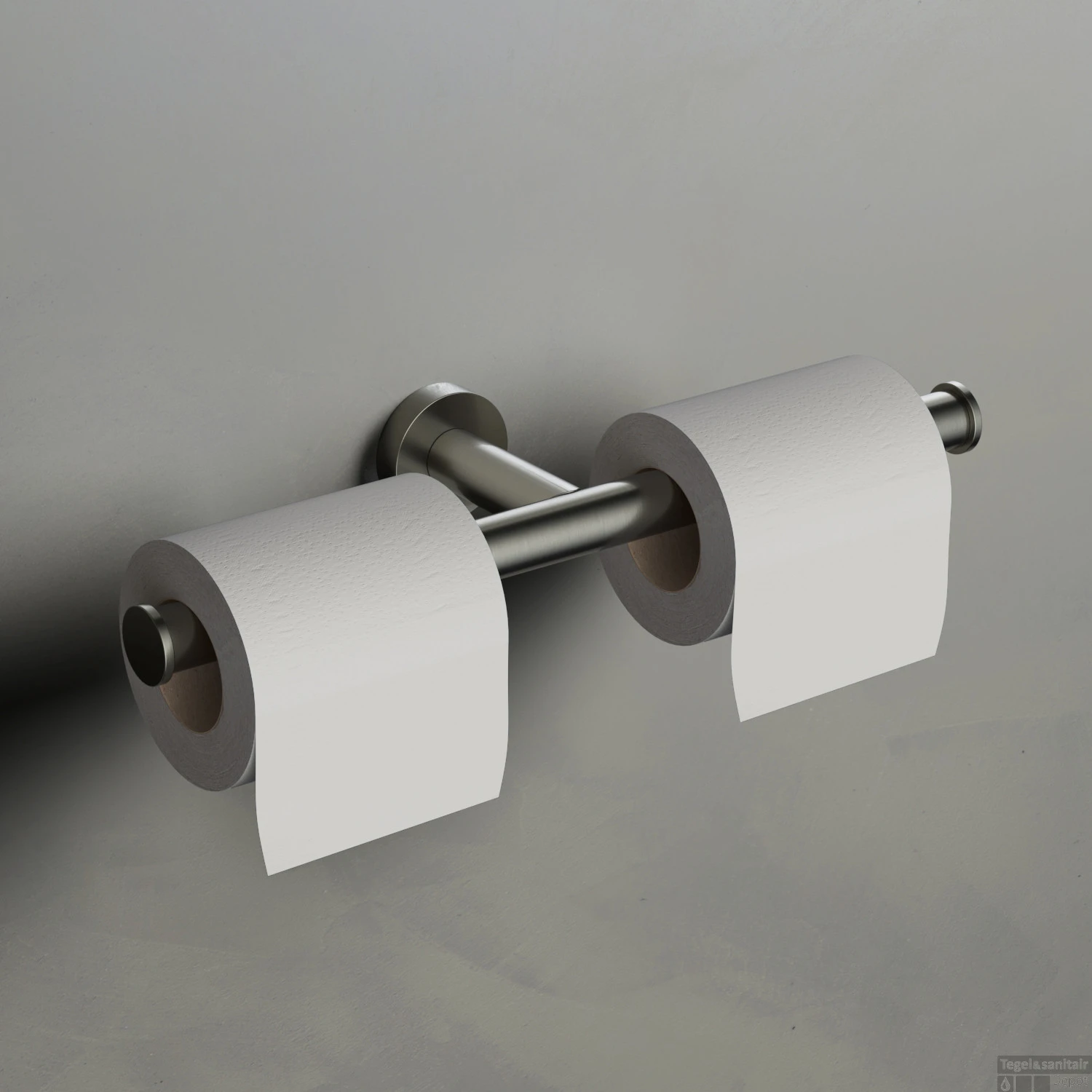 Toiletrolhouder Hotbath Cobber Geborsteld Nikkel 3 Toiletrolhouder Hotbath Cobber Geborsteld Nikkel