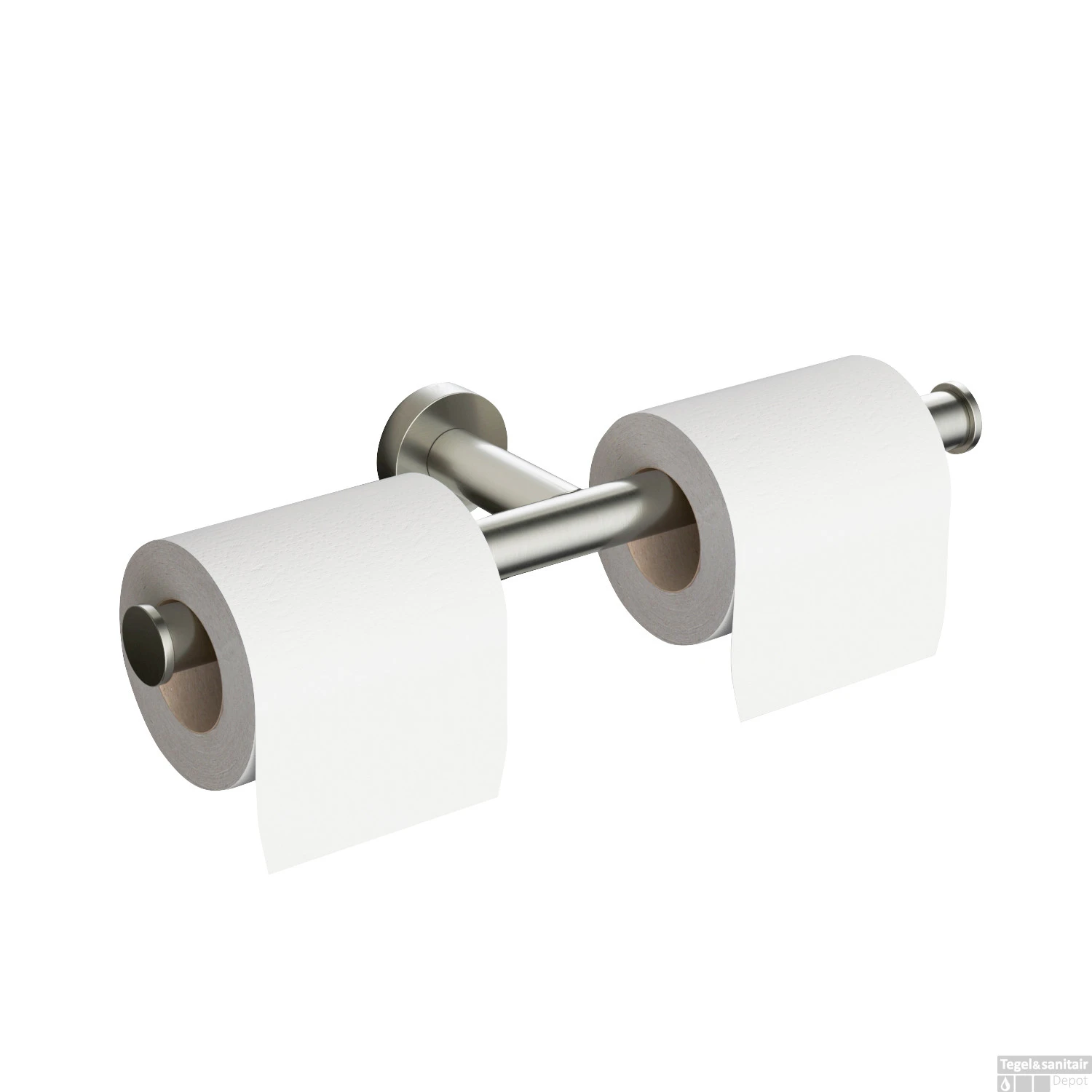 Toiletrolhouder Hotbath Cobber Geborsteld Nikkel 4 Toiletrolhouder Hotbath Cobber Geborsteld Nikkel - Afbeelding 2