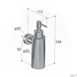 Zeepdispenser Hotbath Cobber Wandmodel Chroom -Goedkope Stijl Baden Winkel cba09cr zeepdispenser hotbath cobber wandmodel chroom tech