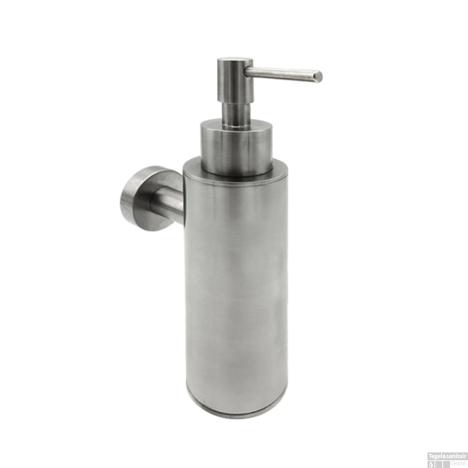 Zeepdispenser Hotbath Cobber Wandmodel Geborsteld Nikkel 3 Zeepdispenser Hotbath Cobber Wandmodel Geborsteld Nikkel