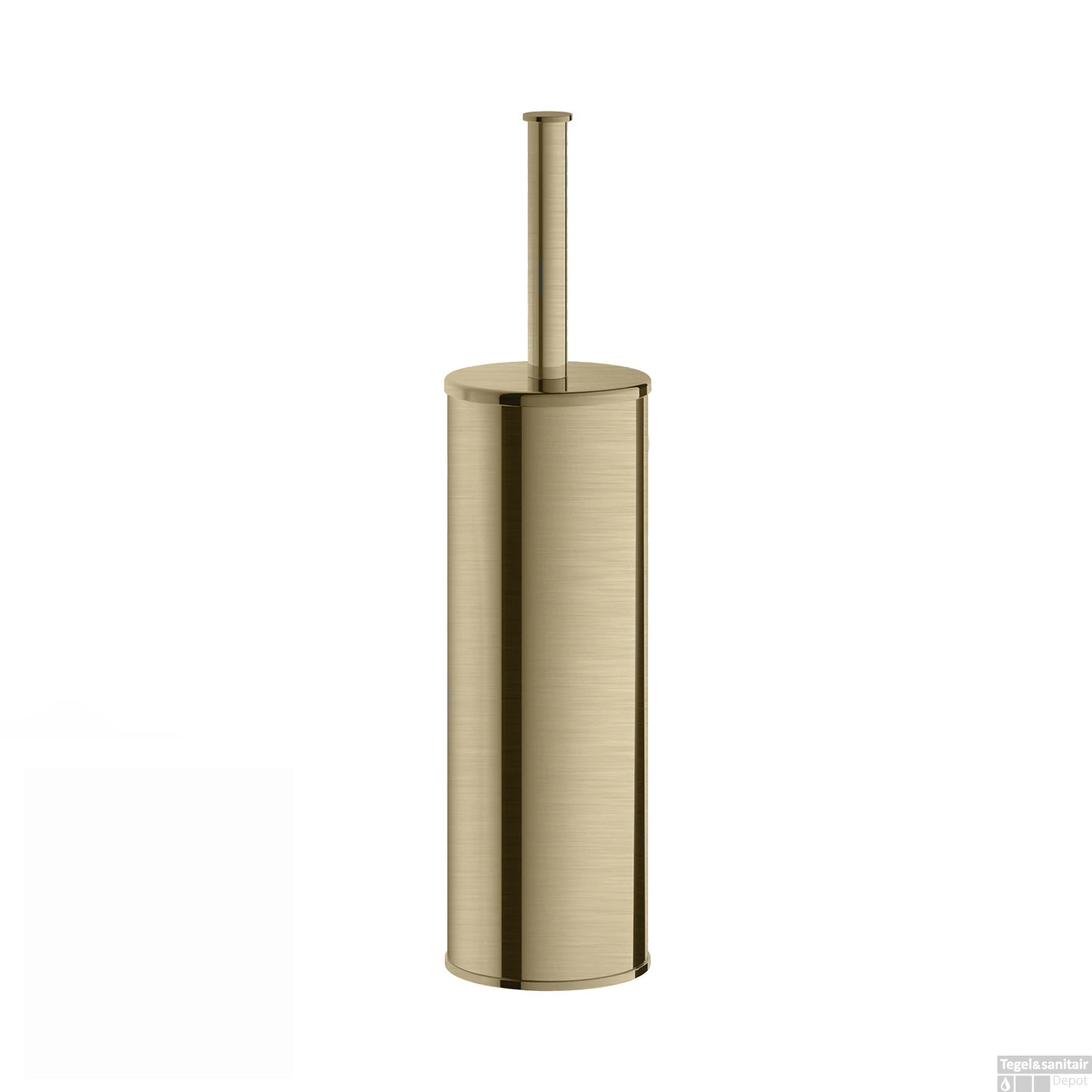 Toiletborstelgarnituur Hotbath Cobber Vrijstaand Geborsteld Messing 3 Toiletborstelgarnituur Hotbath Cobber Vrijstaand Geborsteld Messing