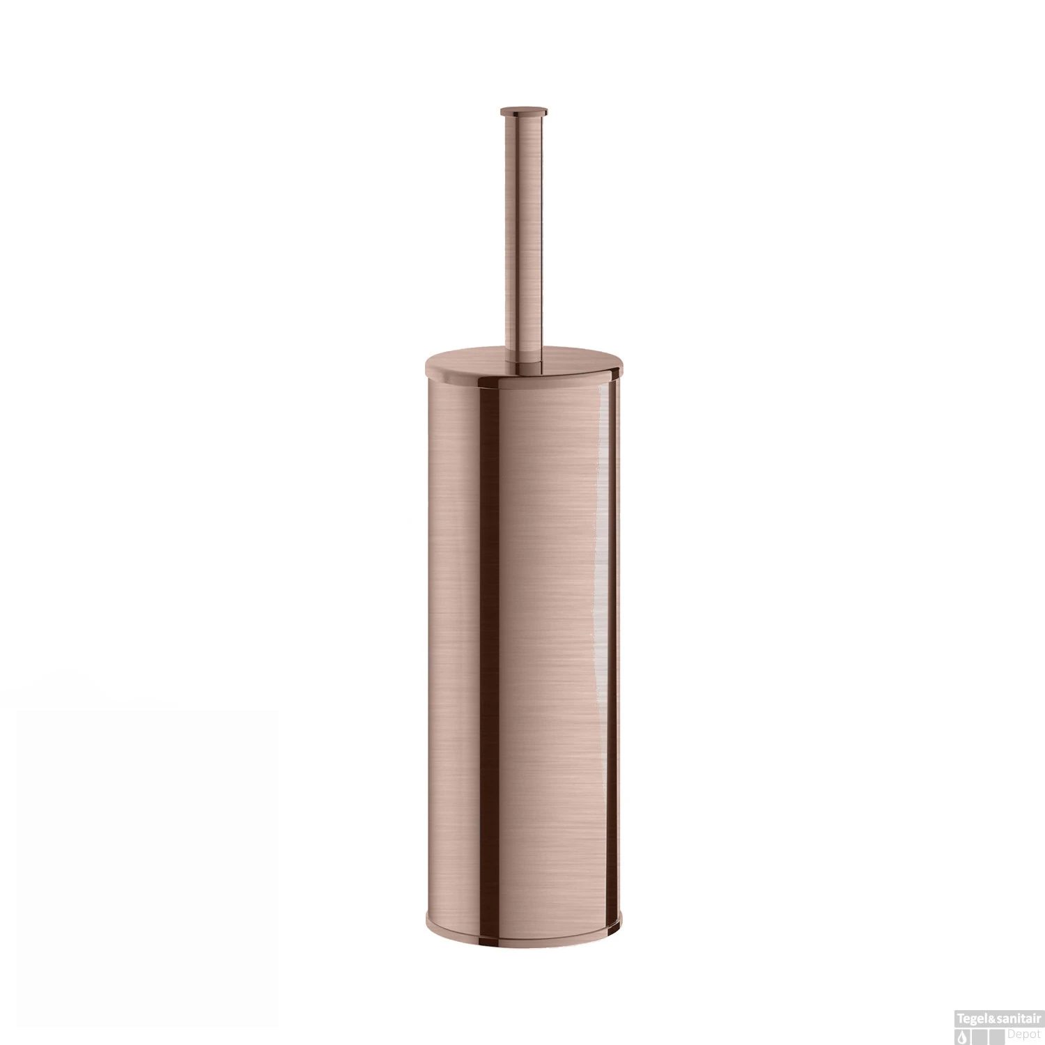 Toiletborstelgarnituur Hotbath Cobber Vrijstaand Geborsteld Koper PVD 3 Toiletborstelgarnituur Hotbath Cobber Vrijstaand Geborsteld Koper PVD