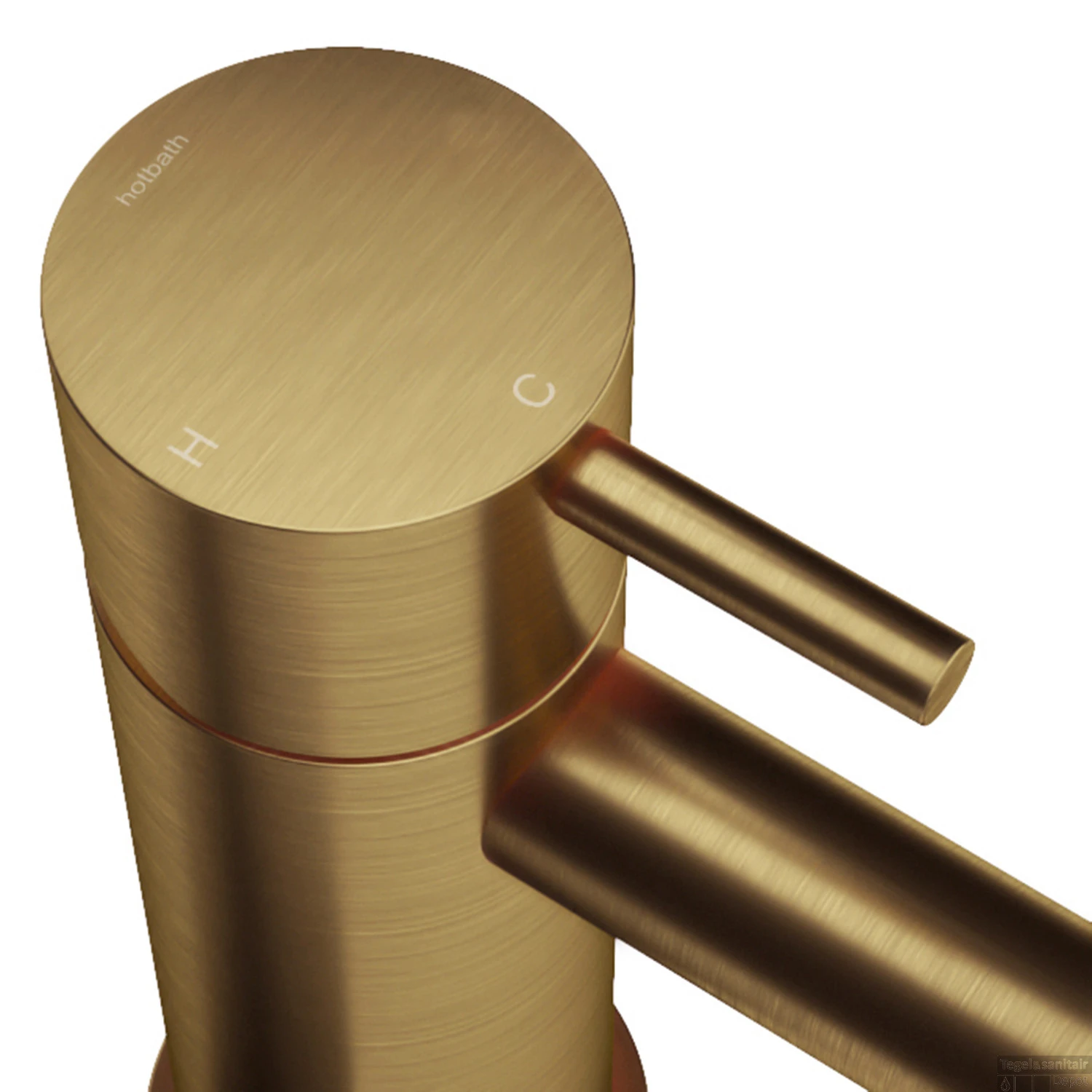 Handdoekhouder Hotbath Cobber Draaibaar Geborsteld Messing 4 Handdoekhouder Hotbath Cobber Draaibaar Geborsteld Messing - Afbeelding 2