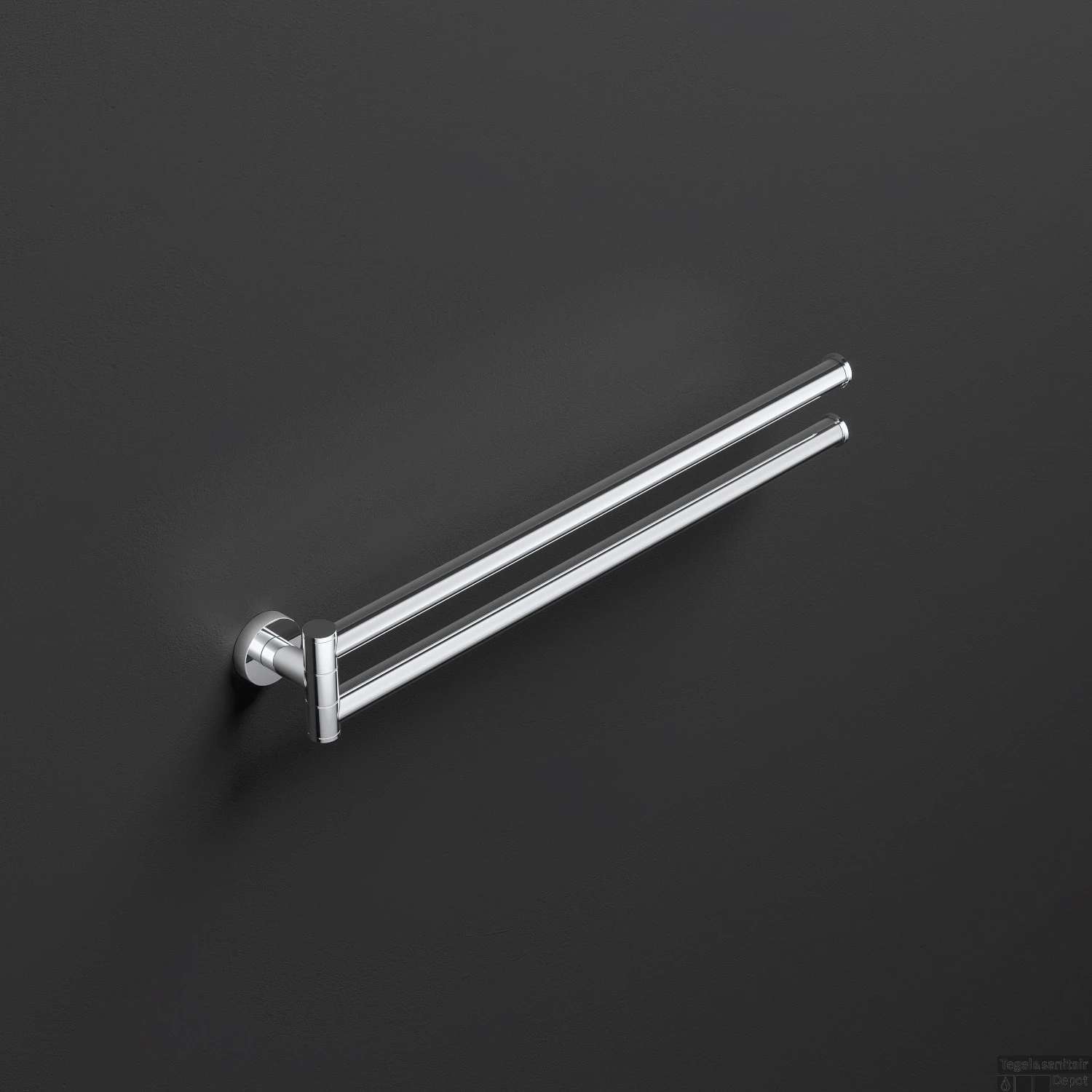 Handdoekhouder Hotbath Cobber Draaibaar Chroom 3 Handdoekhouder Hotbath Cobber Draaibaar Chroom