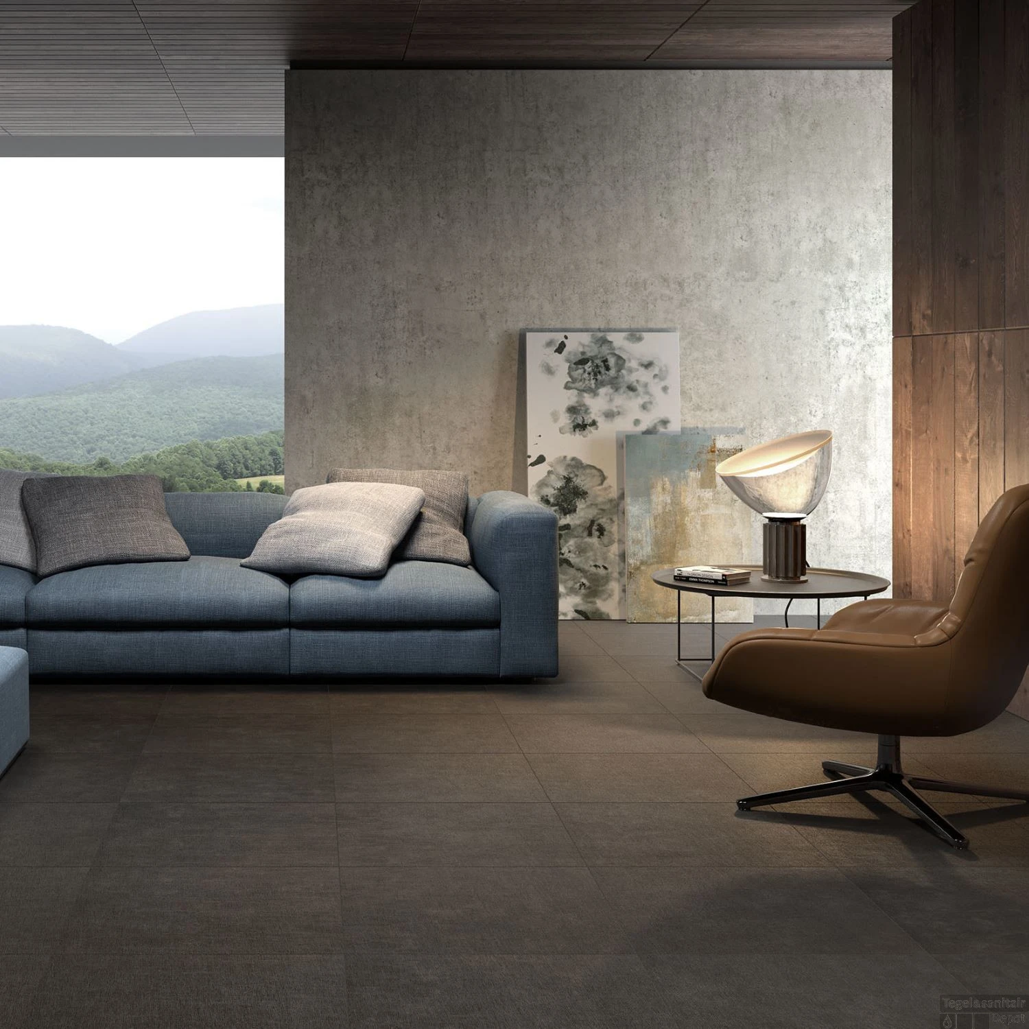 Vloertegel Rak Surface Charcoal Half Gepolijst 30X60Cm (Doosinhoud 1,08M²) 4 Vloertegel Rak Surface Charcoal Half Gepolijst 30X60Cm (Doosinhoud 1,08M²) - Afbeelding 2