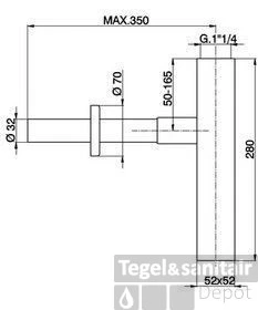 Cisal Cubic Designsifon ZA004080 5 Cisal Cubic Designsifon ZA004080 - Afbeelding 3