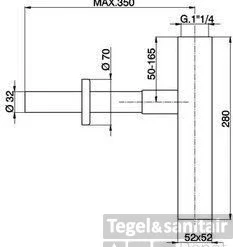 Cisal Cubic Designsifon ZA004080