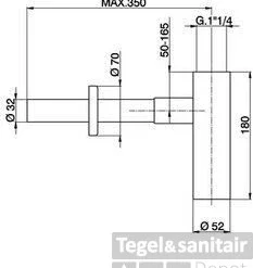 Cisal Less Design Sifon ZA004070