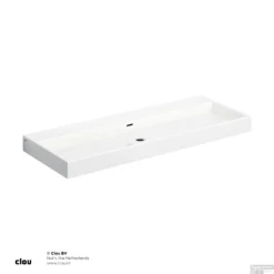 Wastafel Clou Wash Me 110x42x8 Cm Keramiek Wit -Goedkope Stijl Baden Winkel cl 02.01038 no shadow
