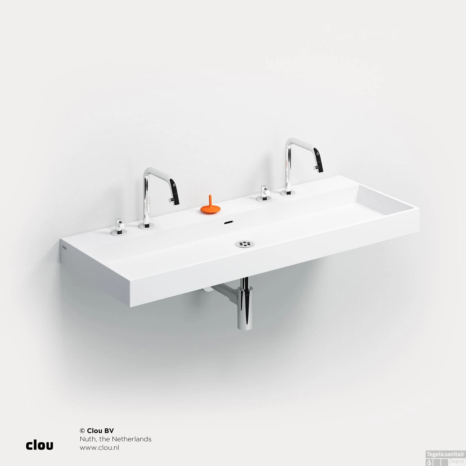 Wastafel Clou Wash Me 110x42x8 Cm Solid Surface Mat Wit 3 Wastafel Clou Wash Me 110x42x8 Cm Solid Surface Mat Wit