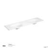 Wastafelblad Clou Hammock Dubbele Waskom 180cm Composiet Mat Wit 1 Wastafelblad Clou Hammock Dubbele Waskom 180cm Composiet Mat Wit -Goedkope Stijl Baden Winkel cl 02.13071.29 no shadow