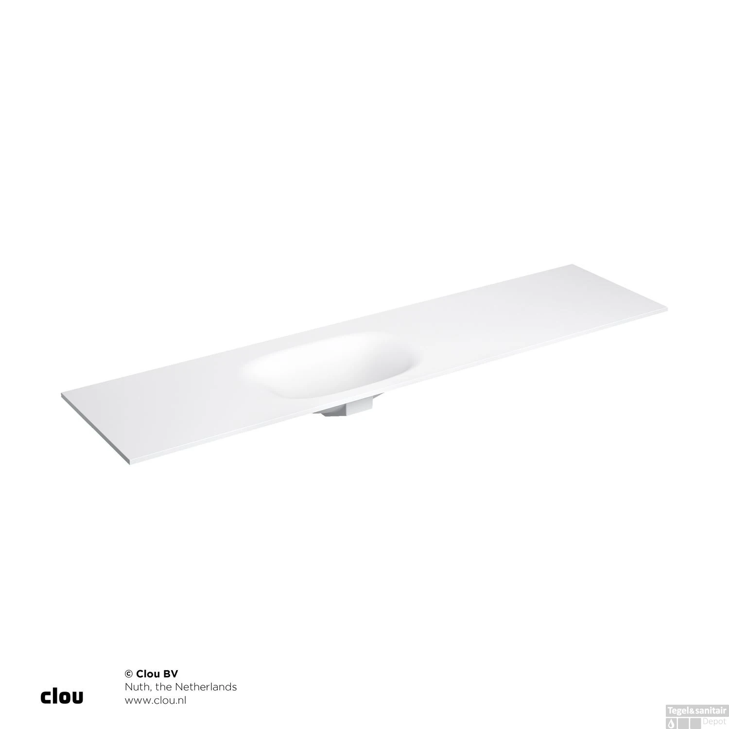 Clou Hammock Wastafelblad Enkele Waskom Links 190cm Compositie 34 Aluite Mat Wit 3 Clou Hammock Wastafelblad Enkele Waskom Links 190cm Compositie 34 Aluite Mat Wit