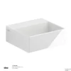 Fontein Clou New Flush 1 Met Plug 28x27x10 Cm Wit Keramiek (met Voorbewerkt Kraangat)