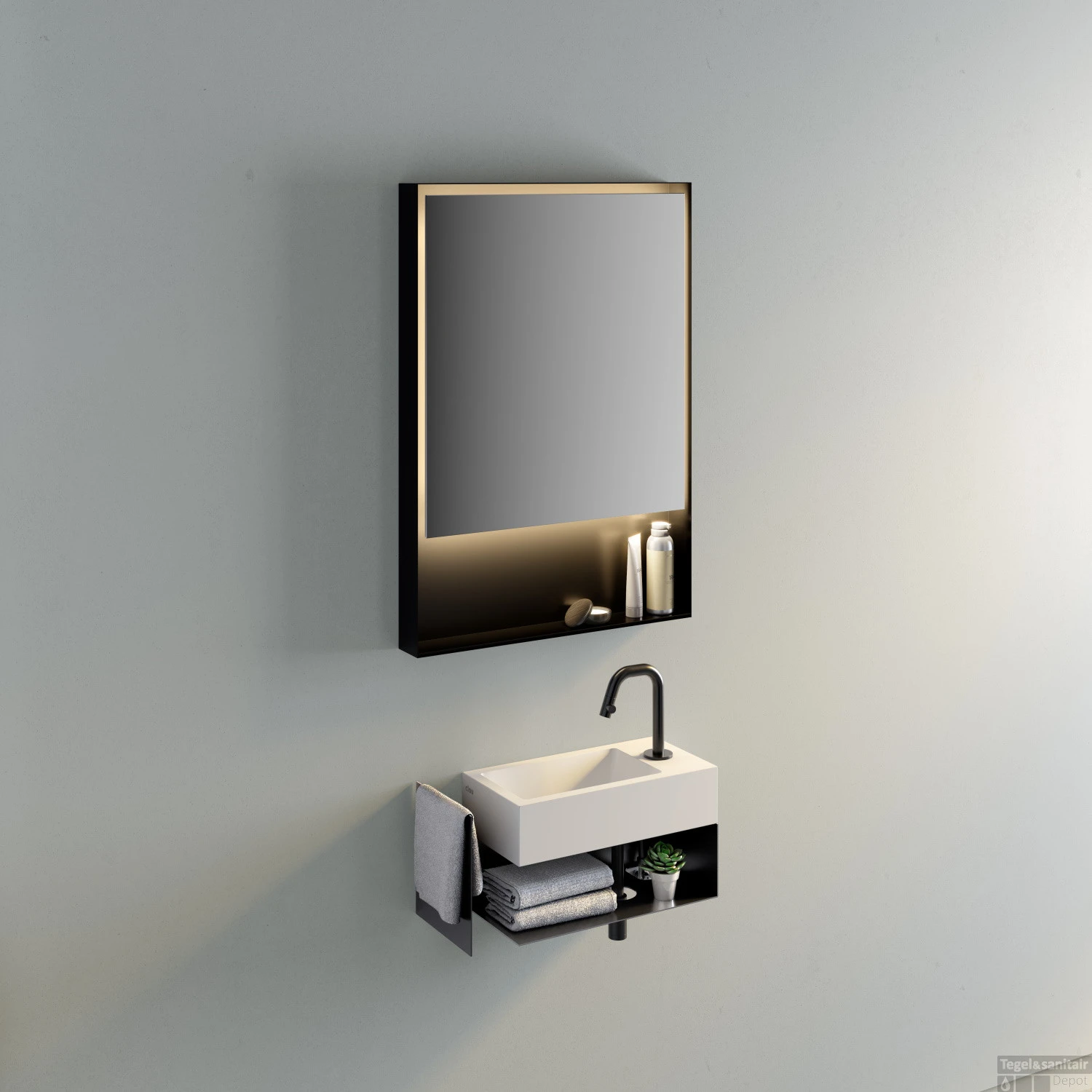 Fontein Clou Flush 3 36x18x9cm Keramiek Glans Wit (Met Kraangat Links) 8 Fontein Clou Flush 3 36x18x9cm Keramiek Glans Wit (Met Kraangat Links) - Afbeelding 6