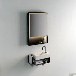 Fontein Clou Flush 3 36x18x9cm Mineraal Marmer Glans Wit (Met Voorbewerkt Kraangat Rechts) -Goedkope Stijl Baden Winkel cl 07.36.030.21 ceiling wood 01c lighter 5