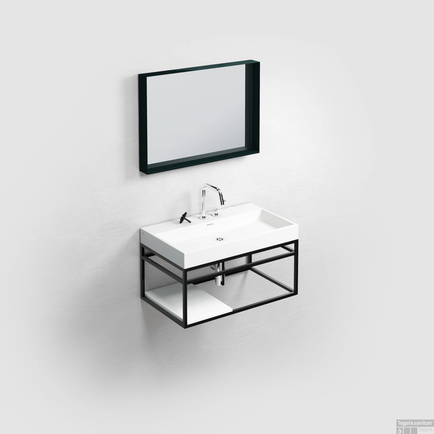 Clou New Wash Me Wastafel 70x42x8cm Met 3 Voorbewerkte Kraangaten Glanzend Wit Keramiek 4 Clou New Wash Me Wastafel 70x42x8cm Met 3 Voorbewerkte Kraangaten Glanzend Wit Keramiek - Afbeelding 2