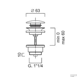 Clickwaste Sanimex Giulini Zonder Overloop 5/4 Mat Wit -Goedkope Stijl Baden Winkel clickwaste sanimex giulini zonder overloop 5 4 tech