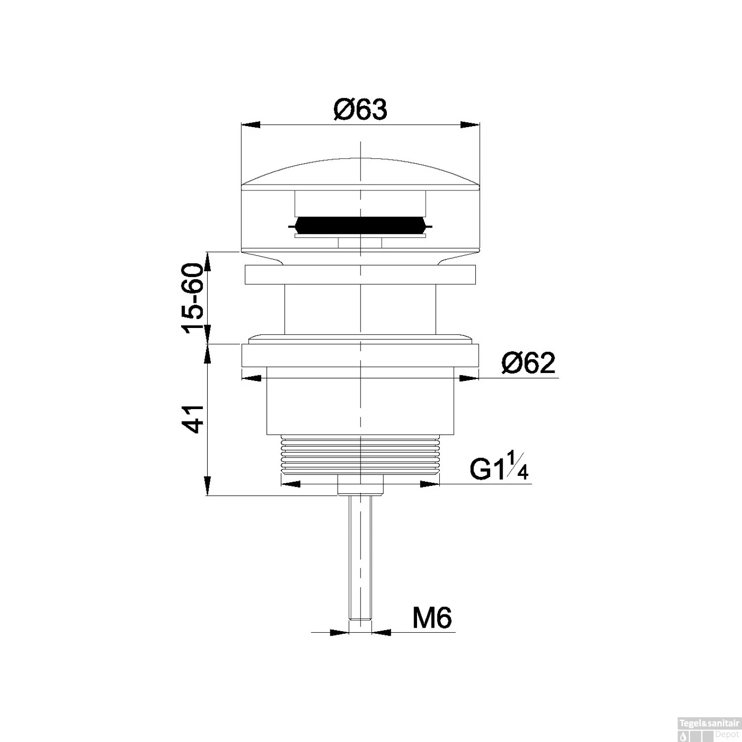 Clickwaste Wiesbaden Luxe 5/4 Laag Model Gunmetal 4 Clickwaste Wiesbaden Luxe 5/4 Laag Model Gunmetal - Afbeelding 2