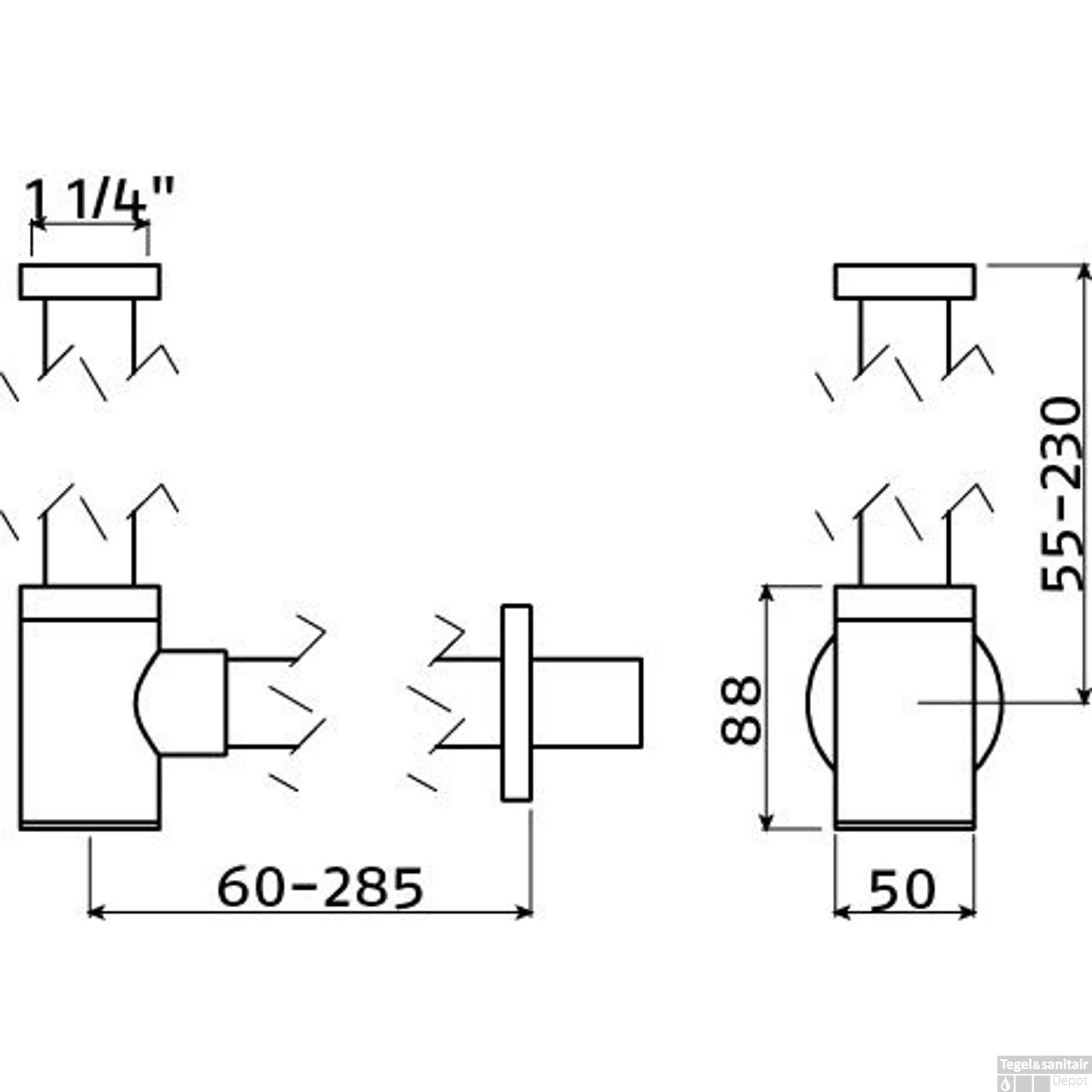 Clou InBe Designsifon Type 2 Rond Chroom - Afbeelding 2